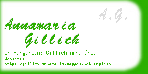 annamaria gillich business card